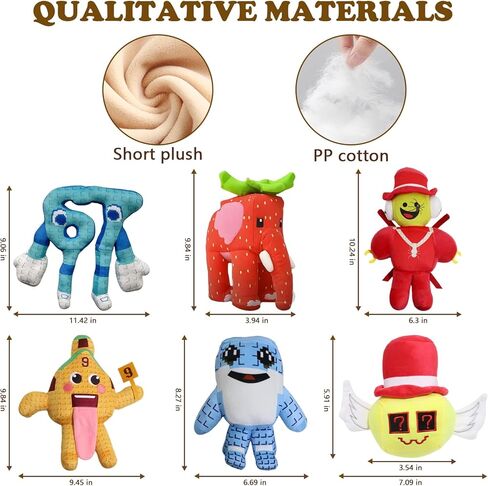 Steal a Brainrot Plush، ديكور ناعم قابل للاحتضان للغرف، 67 قطيفة، فيل فراولة، Los Tralaleritos، Lucky Block، Esok Sekolah، Sammy Plush، هدية قابلة للجمع للمعجبين (أزرق 67) in Kuwait