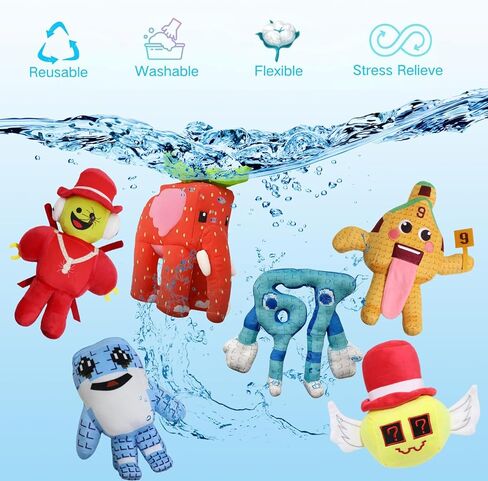 Steal a Brainrot Plush، ديكور ناعم قابل للاحتضان للغرف، 67 قطيفة، فيل فراولة، Los Tralaleritos، Lucky Block، Esok Sekolah، Sammy Plush، هدية قابلة للجمع للمعجبين (أزرق 67) in Kuwait