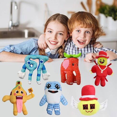 Steal a Brainrot Plush، ديكور ناعم قابل للاحتضان للغرف، 67 قطيفة، فيل فراولة، Los Tralaleritos، Lucky Block، Esok Sekolah، Sammy Plush، هدية قابلة للجمع للمعجبين (أزرق 67) in Kuwait