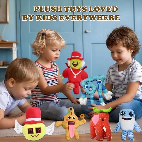 Steal a Brainrot Plush، ديكور ناعم قابل للاحتضان للغرف، 67 قطيفة، فيل فراولة، Los Tralaleritos، Lucky Block، Esok Sekolah، Sammy Plush، هدية قابلة للجمع للمعجبين (أزرق 67) in Kuwait