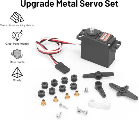 Daitoku ترقية أجهزة معدنية لسيارة MJX Hyper Go Servo 14701B H14BM 14209 14210 1/14 RC in Kuwait