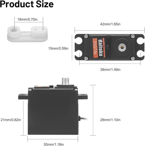 Daitoku ترقية أجهزة معدنية لسيارة MJX Hyper Go Servo 14701B H14BM 14209 14210 1/14 RC in Kuwait