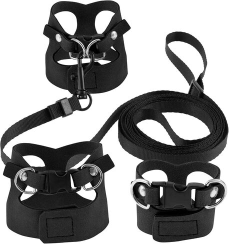 3 Pack Bearded Dragon Harness and Leash Set Adjustable Soft Leather Lizard Harness 3 Sizes with Leash for Bearded Dragon Lizard Squirrel in Saudi Arabia