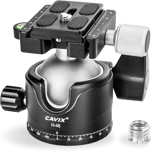 Ball Head Mount, CAVIX 36mm Ball Head Camera Tripod Head with 1/4“ Arca Swiss Quick Release Plate for Tripod, Monopod, DSLR, Camera,Load 33lb/15kg in Saudi Arabia