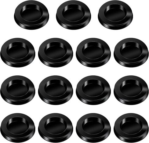 15pcs Round Piggy Bank Closure Plug Piggy Bank Stoppers Rubber Plugs Money Saving Box Plug Cover 1.45" Outer Diameter (Black) in Saudi Arabia
