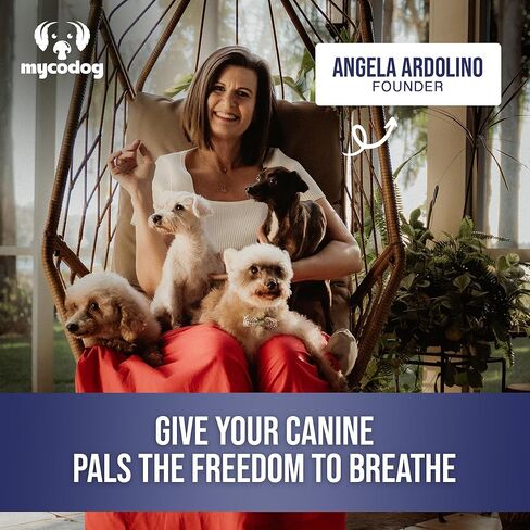 MycoDog Breathe - Respiratory Support Supplement for Dogs - Breathing Comfort & Airway Health - French Bulldogs, Pugs, & Flat-Faced Breeds - Natural Mushroom and Ashwagandha Drops - 2 oz in Saudi Arabia