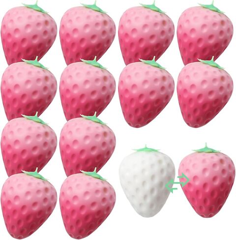 Libima Set of 12 Banana Toy Banana Fidget Toys Fake Banana Simulation Banana Party Favors Fruit Toys for Stress Relief Adults Little Ones Birthday Prank Gifts, 2 Styles in Saudi Arabia