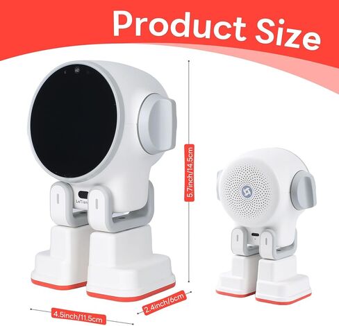 Rux AI Desktop Robot,Voice Dialogue Remote Monitoring Artificial Intelligence Companion Toy A55 Central Processor Built-in 4GB RAM/32GB ROM in Saudi Arabia