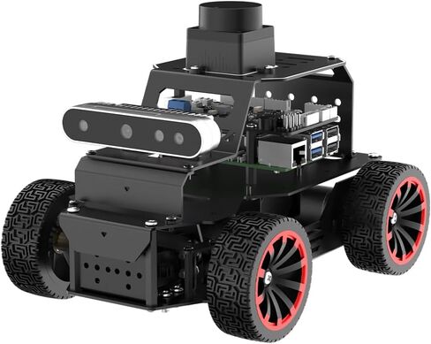 سيارة روبوت HIWONDER مع نماذج ChatGPT كبيرة AI، وكاميرا عمق ثلاثية الأبعاد، هيكل Ackermann Chassis ROS2-HUMBLE Lidar SLAM، الملاحة ورسم خرائط القيادة الذاتية، MentorPi A1 مجموعة متقدمة مع Raspberry Pi5 8GB in Kuwait
