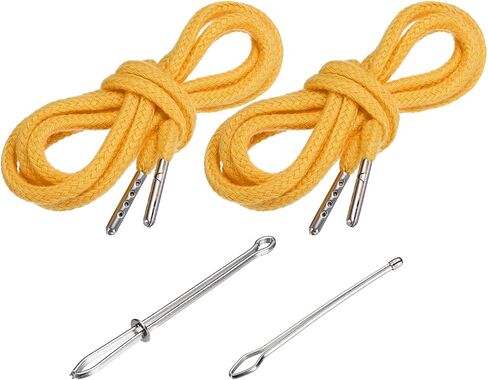PATIKIL 51 Inch Drawstring Cords, 2pcs Replacement Draw Strings with 2pcs Easy Threaders for Shorts Pants Jackets Coats Sweatpants Hoodie, Sky Blue in Saudi Arabia