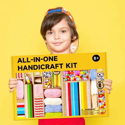 Fusihey Craft Supplies for Kids – Kids Craft Kit Box with 3000+ Pieces, Arts and Crafts Kit for Kids Ages 4‑8 & 8‑12, Storage Craft Box for Girls Boys, Bulk Art Materials Set Gift in Saudi Arabia