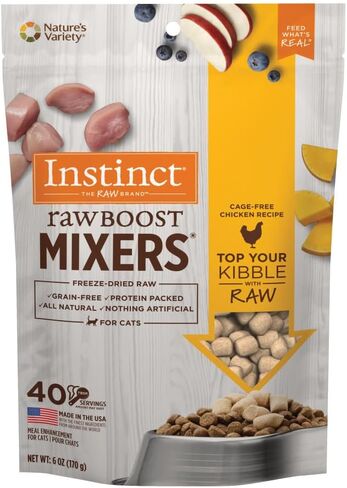 Instinct Raw Boost Mixers Freeze Dried Cat Food Topper, Grain Free - Wild-Caught Pollock, 5 oz. Bag in Saudi Arabia