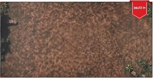 Warzone Battle Mat 44 x 60 in,Ruined Urban Zone & Volcanic Wasteland Terrain for Warhammer 40K, Kill Team, Tabletop Wargames ,Durable, Flat-Laying, Portable (Ruined Urban Zone) in Saudi Arabia