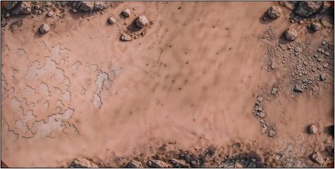 Warzone Battle Mat 44 x 60 in,Ruined Urban Zone & Volcanic Wasteland Terrain for Warhammer 40K, Kill Team, Tabletop Wargames ,Durable, Flat-Laying, Portable (Ruined Urban Zone) in Saudi Arabia