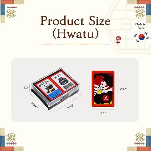Traditional Korean Game Set - Premium Padded Mat 31.5x29.5 with Yutnori Strategy Game and Hwatu Flower Cards, Social Party Gift for K-Culture Fans in Kuwait