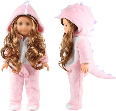 18 Inch Doll Clothes - Onesie Pajamas Fit 18 inch Girl Doll and More (Bear) in Saudi Arabia