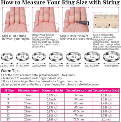 49 PCS 7 Sizes Stainless Steel Blank Finger Ring 5mm Wide Round Grooved Inlay RingSize 7/8/9/10/11/12/13 Core Finger Rings Blanks Round Empty Rings for Inlay Ring-Jewelry Wedding Band Making(Silver) in Saudi Arabia