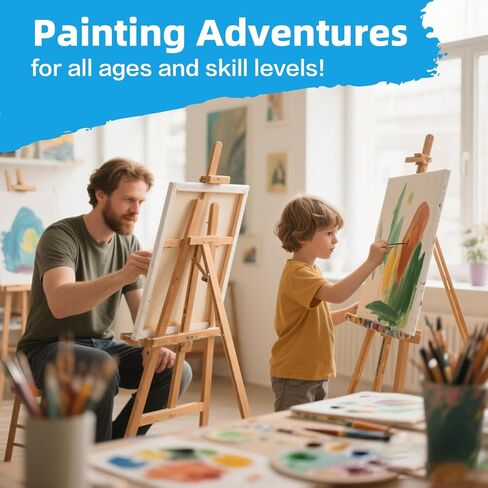WINSONS Art Acrylic Paint Set, 24 x12ml Tubes Artist Quality Non Toxic Rich Pigments Colors with 3 Brushes Great for Beginners Artists Professional - Painting Canvas, Wood, Rock, Ceramic & Fabric in Saudi Arabia