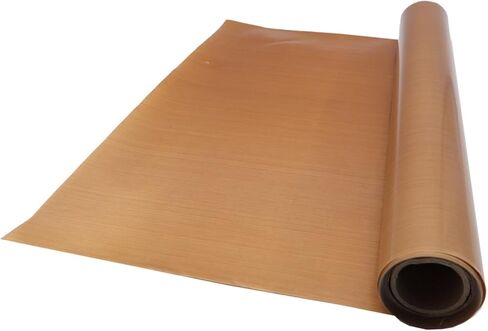 لفة ورق تيفلون من VORTRIDINO PTFE مقاس 39 بوصة × 15 قدم ورقة PTFE مقاومة للحرارة لنقل الضغط الحراري، غير لاصقة تحمي الحديد المطلي بـ PTFE ورقة غطاء للضغط الحراري قابلة لإعادة الاستخدام (سمك 5 مل) in Kuwait