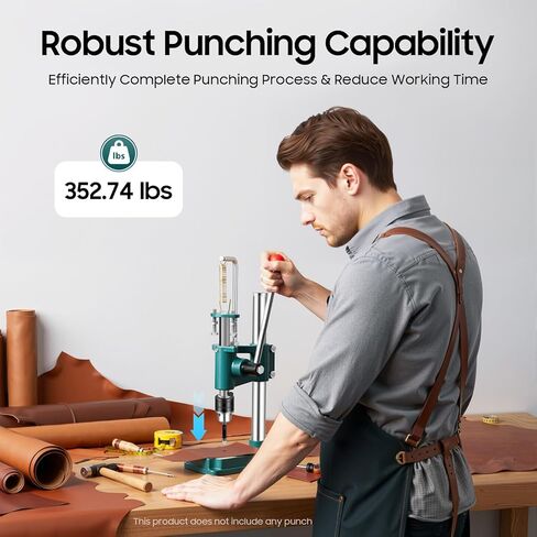 ثقب ضغط جلدي، 352.74 رطلًا ثقب ضغط يدوي مع ظرف تثبيت 0.5-13 مم، من أجل فتحات تثقيب الجلود اليدوية مع ظرف المثقاب in Kuwait