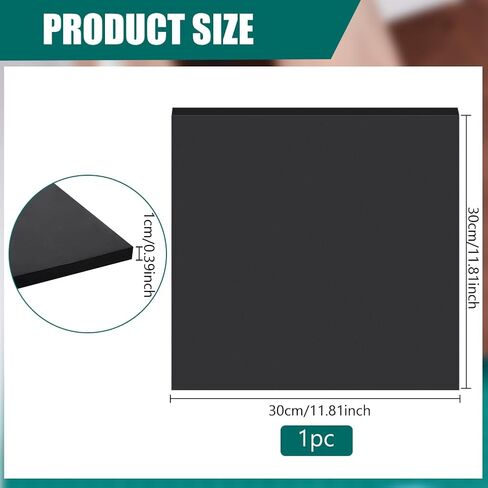 BENECREAT Square Leather Punch Pad, Rubber Shock Absorber Sound Isolation Pad, Stamping Handmade Craft Leather Tool for Hammering, Shaping, Flattening, 300x300x10mm/ 11.8x11.8x0.4 Inch in Saudi Arabia