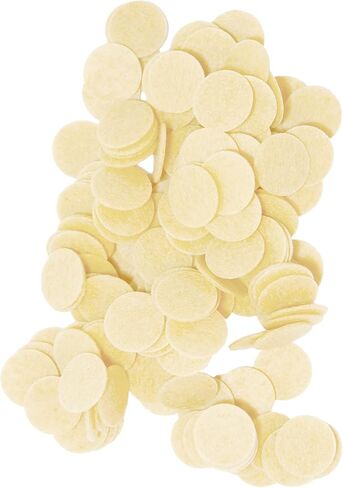 Playfully Ever After Cream Felt Circle Stickers (1 inch - 100pc) in Saudi Arabia