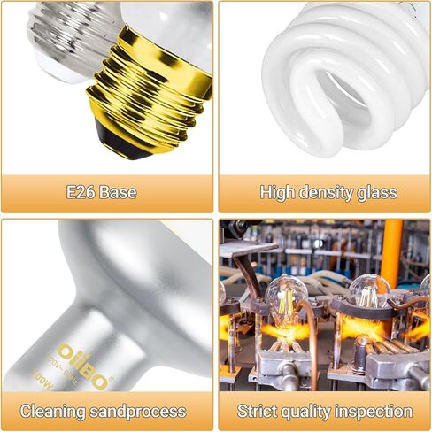 Oiibo 100W مصباح الحرارة الزواحف Blub و26W 10.0 UVB حزمة التحرير والسرد ضوء الزواحف، الفرح بقعة ضوء UVA مصباح الحرارة و26W توفير الطاقة UVB ضوء UVA للزواحف التنين الملتحي والسلاحف والسحلية in Kuwait