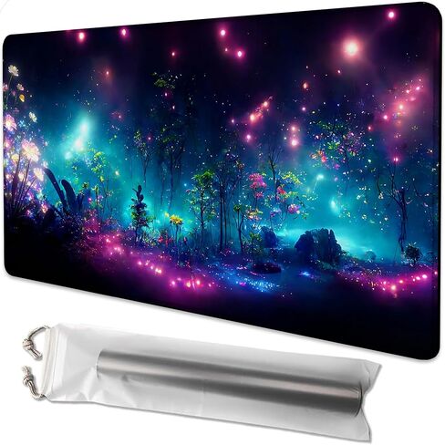 Playmat for MTG Blood Moon Secrets Magic Play Mat 24x14 Inch Card Game Mat for Magic The Gathering TCG PTCG Playmat with Free Storage Bags Non-Slip Backing and Stitched Edge in Saudi Arabia