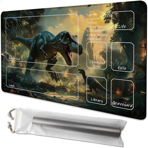 Playmat for MTG Blood Moon Secrets Magic Play Mat 24x14 Inch Card Game Mat for Magic The Gathering TCG PTCG Playmat with Free Storage Bags Non-Slip Backing and Stitched Edge in Saudi Arabia