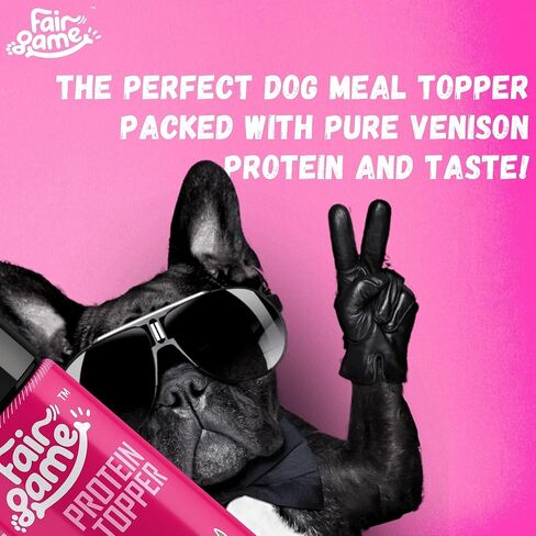 Fair Game Protein Dust Dog Food Topper, Free Range African Venison, High Protein 30%, Hormone Free, Air-Dried (5oz) in Saudi Arabia