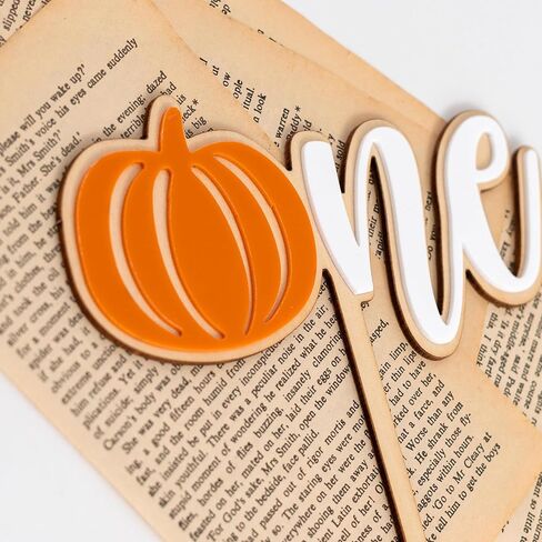 Pumpkin One Cake Topper - Little Pumpkin Cake Topper, Halloween Fall First Birthday Party Decorations, My First Thanksgiving Day Decor for Cake Smash Props in Kuwait
