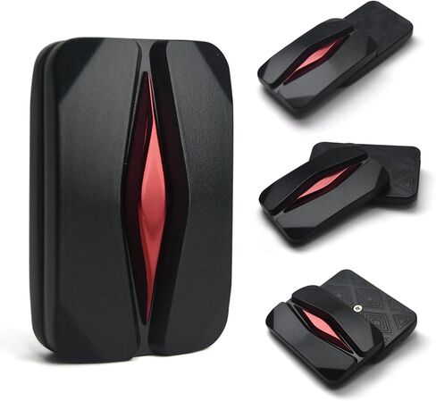 Mountain Fidget Slider، تصميم غير مطروق للخدع الفاخرة، EDC Fidget Toys للبالغين لعبة تخفيف التوتر للحفاظ على التركيز وتخفيف القلق، أفضل الأدوات للرجال (أسود/أحمر) in Kuwait