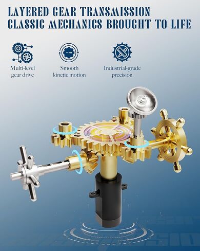 أحجية ميكانيكية ثلاثية الأبعاد منارة ROKR Navi Lighthouse، مجموعة بناء مضاءة ذاتية الصنع للبالغين، مجموعات بناء معدنية، ديكور مكتب وهدايا عيد الميلاد، قابلة للتوصيل بسلسلة Mechmix in Kuwait