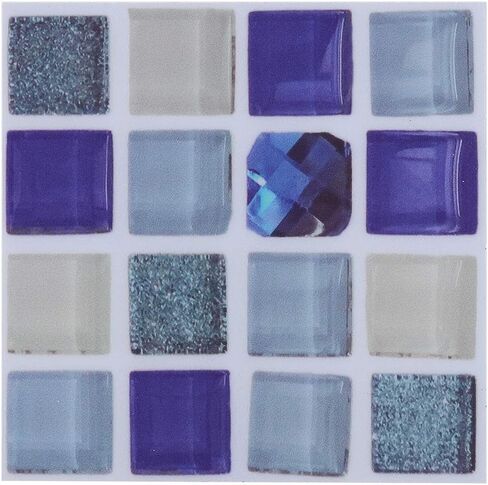 18pcs Mosaic Tile Transfer Stickers, Easy Peel and Stick, Reusable and Durable, for Kitchen and Bathroom (013) in Saudi Arabia