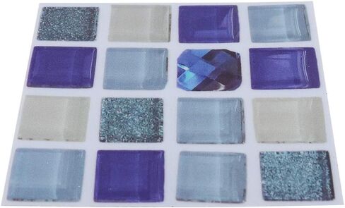 18pcs Mosaic Tile Transfer Stickers, Easy Peel and Stick, Reusable and Durable, for Kitchen and Bathroom (013) in Saudi Arabia