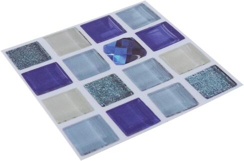 18pcs Mosaic Tile Transfer Stickers, Easy Peel and Stick, Reusable and Durable, for Kitchen and Bathroom (013) in Saudi Arabia