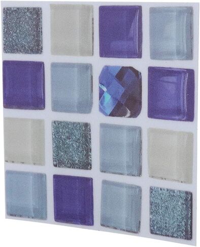 18pcs Mosaic Tile Transfer Stickers, Easy Peel and Stick, Reusable and Durable, for Kitchen and Bathroom (013) in Saudi Arabia