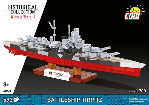 مجموعة COBI التاريخية سفينة حربية من الحرب العالمية الثانية Tirpitz in Kuwait