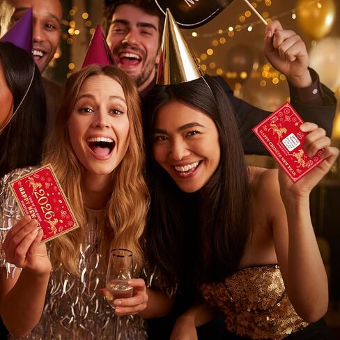 MIAHART 30Pcs 2026 Chinese New Year Fortune Cards for Year of The Horse 2026 New Year Scratch Off Lucky Card Greeting Cards for Spring Festival Lunar 6 Party Decorations in Saudi Arabia