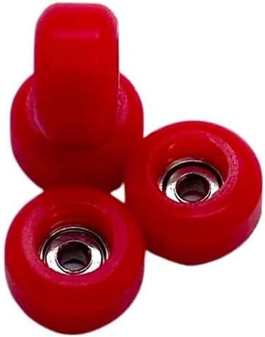 Generic LC Boards Fingerboard Wheels with Bearings CNC LATHED (Red) in Saudi Arabia