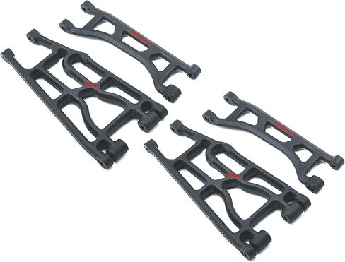 RPM A-Arm Set Front OR Rear Upper Lower Suspension Arms (Not Compatible with Wide Arm kit)(Black) For Traxxas X-Maxx in Saudi Arabia