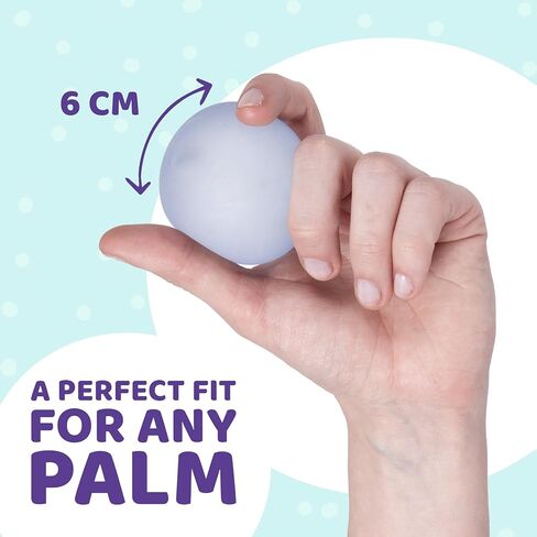 Squishy Stress Balls 3-Pack, Ultra-Soft Memory Gel Fidget Toys for Adults & Teens, High Density Sensory Balls for Anxiety & Stress Relief, Blue in Kuwait