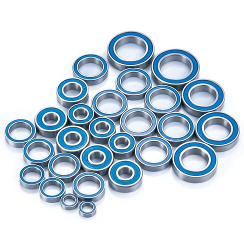 28PCS Steel Wheel Hub Axle Sealed Bearing Complete RC Ball Bearings Kit for Tra-xxas MAXX WideMAXX #89086-4 Truck 1/10 RC Car Upgrade Parts in Saudi Arabia