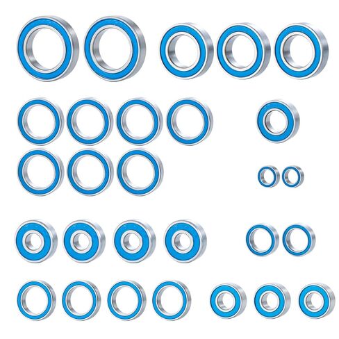 28PCS Steel Wheel Hub Axle Sealed Bearing Complete RC Ball Bearings Kit for Tra-xxas MAXX WideMAXX #89086-4 Truck 1/10 RC Car Upgrade Parts in Saudi Arabia