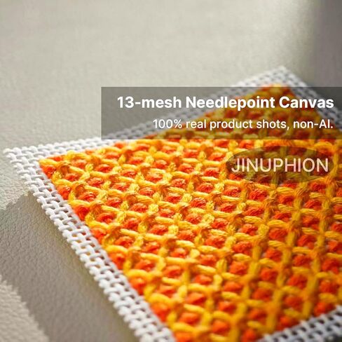 قماش نيدل بوينت، 13 شبكة، 20 بوصة × 17 بوصة، قماش تطريز بيج بنقطة تطريز قماش فارغ in Kuwait