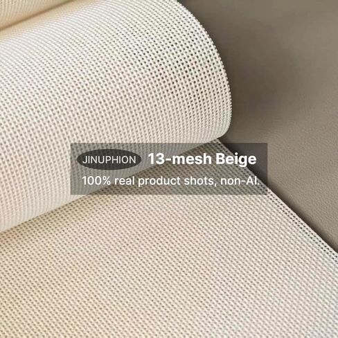 قماش نيدل بوينت، 13 شبكة، 20 بوصة × 17 بوصة، قماش تطريز بيج بنقطة تطريز قماش فارغ in Kuwait