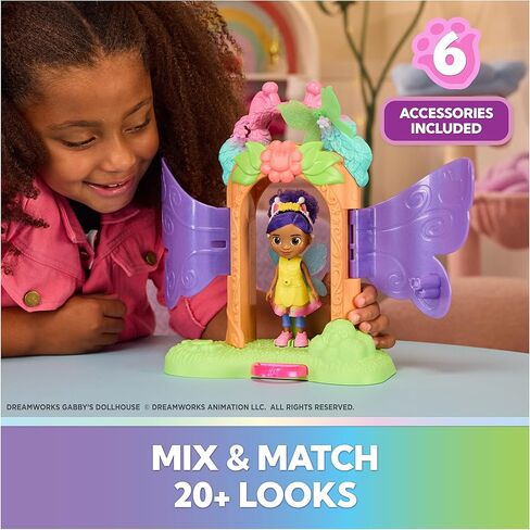 Gabby's Dollhouse Fairylandia, Fairy Magic Reveal Playset with Transforming Feature and Dollhouse Accessories, Kids Toys for Girls & Boys Ages 3 and Up in Saudi Arabia