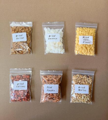 Hermit Crab Treats Food Bulk Bags | 6 Bag Different Set Hermit Crab Treats Mixes - Proteins, Fats, Natural Pigments, Minerals | 6oz Total in Saudi Arabia