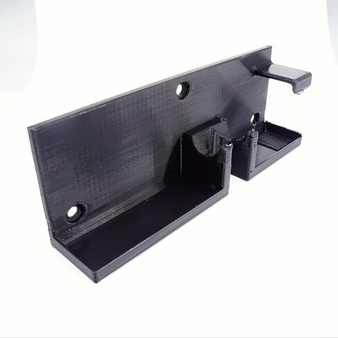 Airbrush Wall Mount Holder with Drip Trays & Anti-Tilt for Iwata Eclipse - Black in Saudi Arabia