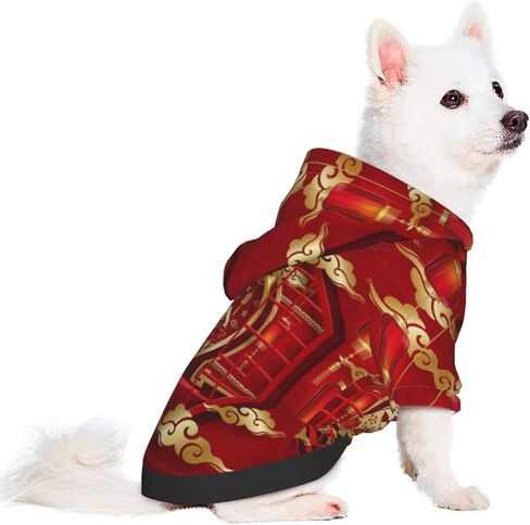 Year of The Horse 2026 Happy Chinese New Year Dog Hoodies Pet Costume Clothes Winter Hoodies Sweaters for Small Dogs Medium in Saudi Arabia